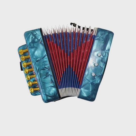 Imagem de Sanfona Infantil Acordeon Gaita 3 Baixos 7 Teclas Mini ja garantir a sua.