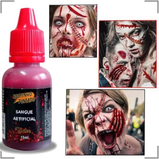 COLORMAKE SLUG SANGUE FALSO MAQUIAGEM HALLOWEEN MAQUIAGEM ASSUSTADORA