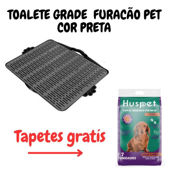 Imagem de Sanitário dog toalete  grade para cães furacão pet - com tapete gratis