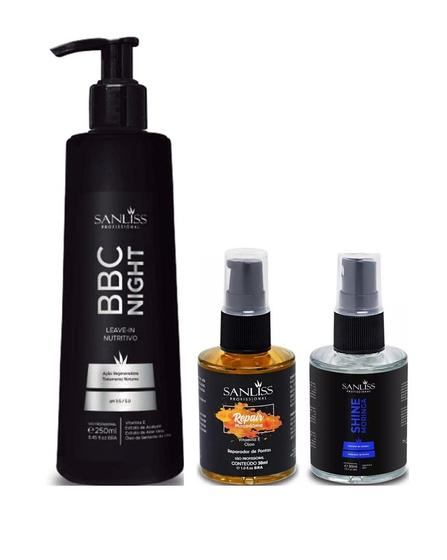 Imagem de Sanliss BBC Night e Repair Macadâmia e Shine Moringa