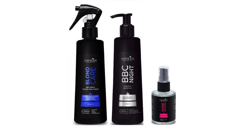 Imagem de Sanliss Blond Care BBC Spray e BBC Night e Shine Macadâmia