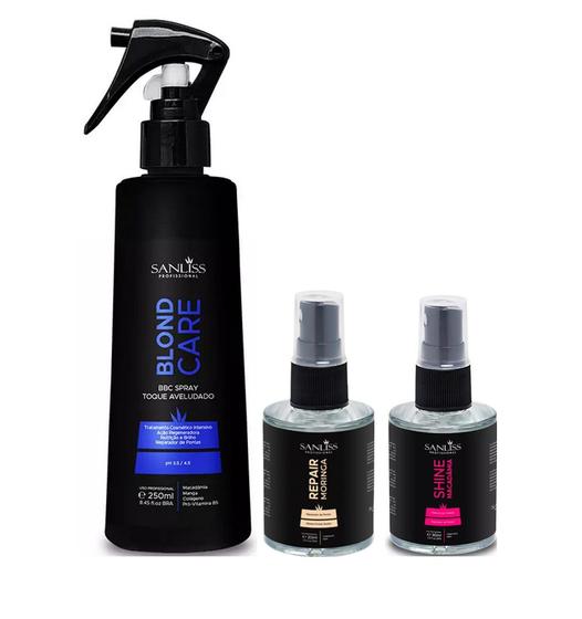 Imagem de Sanliss Blond Care BBC Spray e Repair Moringa e Shine Macadâmia