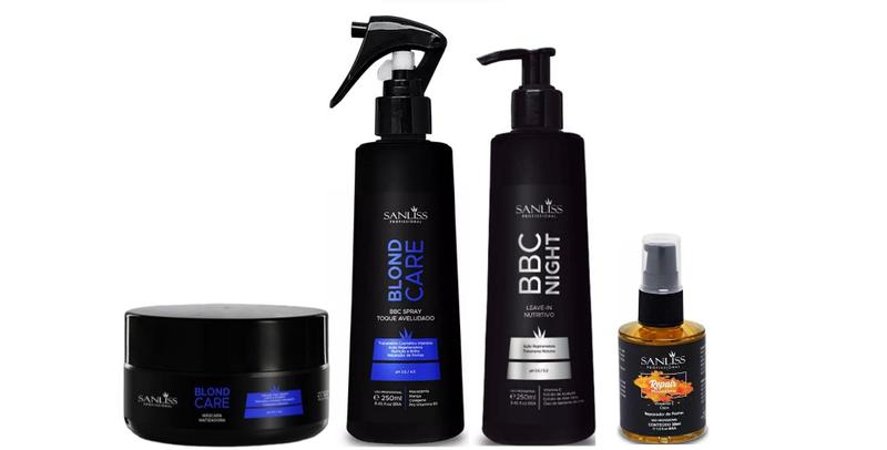 Imagem de Sanliss Blond Care Máscara e BBC Spray e BBC Night e Repair Macadâmia