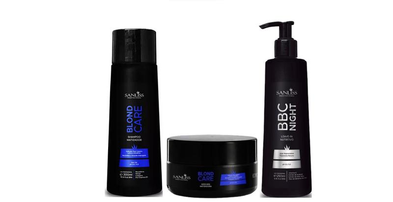 Imagem de Sanliss Blond Care Shampoo e Máscara e BBC Night