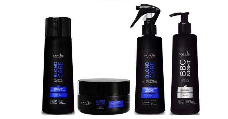 Imagem de Sanliss Blond Care Shampoo e Máscara e BBC Spray e BBC Night