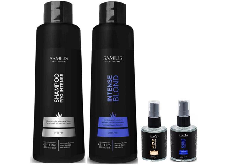 Imagem de Sanliss Intense Shampoo e Intense Blond e Repair Moringa e Shine Moringa