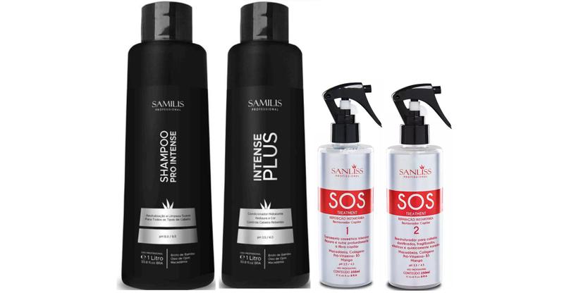 Imagem de Sanliss Intense Shampoo e Intense Plus e SOS 1 e SOS 2