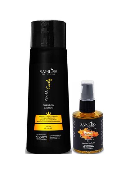 Imagem de Sanliss Perfect Curly Shampoo e Repair Macadâmia