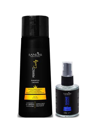 Imagem de Sanliss Perfect Curly Shampoo e Shine Moringa