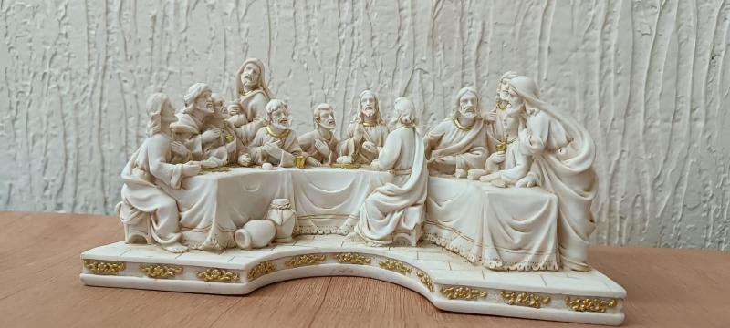 Santa Ceia Mesa De Natal Marfim Decoração Para Natal 23Cm - Zona Livre Imagem de Santa Ceia Mesa De Natal Marfim Decoração Para Natal 23Cm