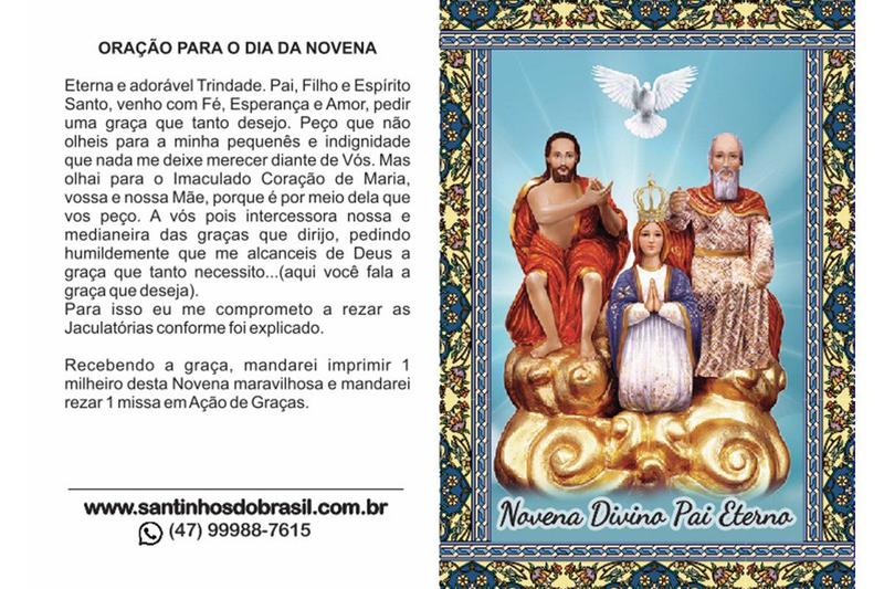 Imagem de Santinhos Novena Divino Pai Eterno - 10x14