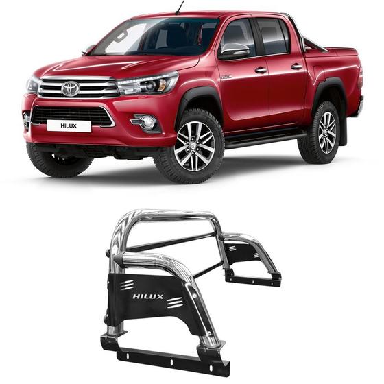 Imagem de Santo Antonio H3 Hilux 2016 em Diante Cromado