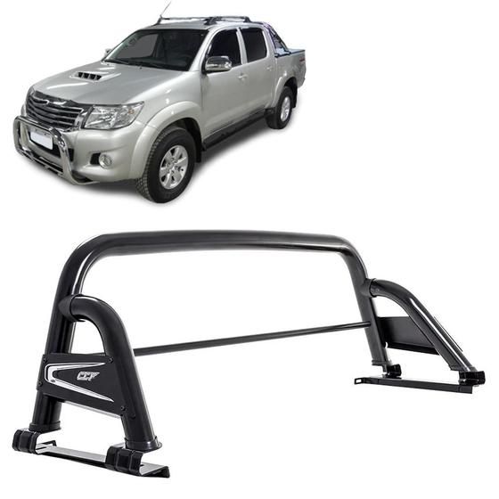 Imagem de Santo Antônio Hilux 2008 2009 2010 a 2015 com barra Preto