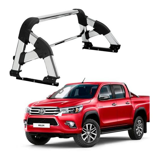 Imagem de Santo Antônio Hilux 2020 2021 2022 Cromo Cabine Dupla barra