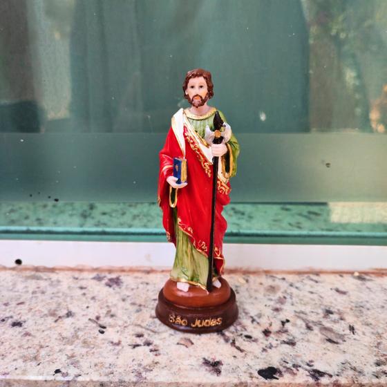 Imagem de São Judas Imagem Católica Em Resina  15 Cm