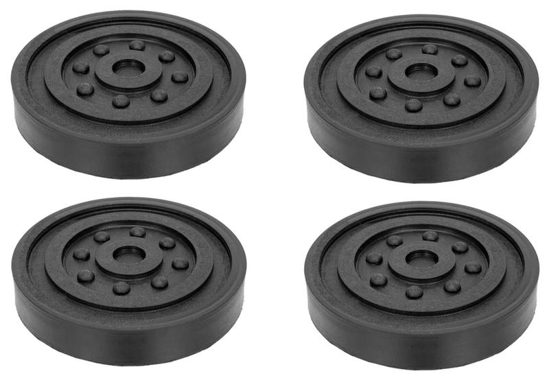 Imagem de Sapata Borracha Elevador Autocenter Redonda 128mm Kit 4
