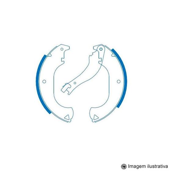 Imagem de Sapata de Freio Traseira Doblo ( Todos ) 02 / ... Strada Trekking 1.6 / 1.8 Motor E-Torq Todos 2011 / ...
