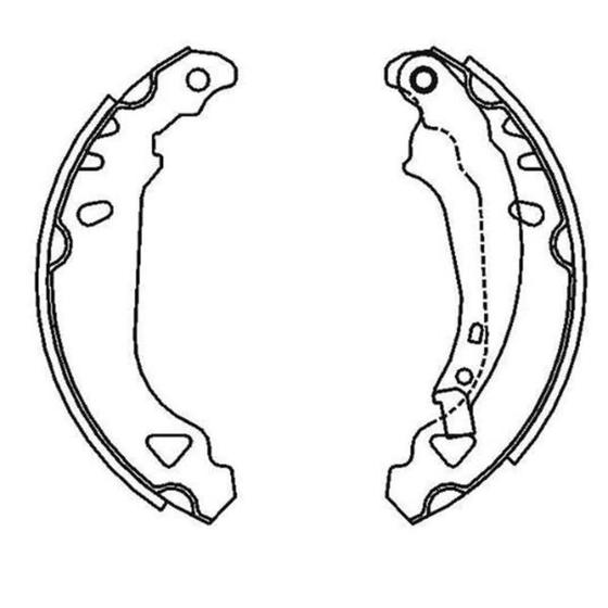 Imagem de Sapata de Freio Traseiro 206 1999 a 2009 Syl 207000
