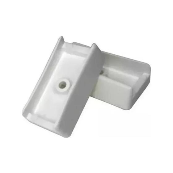 Imagem de sapata para moveis 18mm espessura em plastico 3d branco 8pc