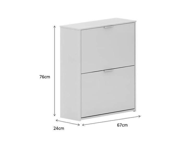 Imagem de Sapateira 2 Portas Branco Safira Quarta Divisao