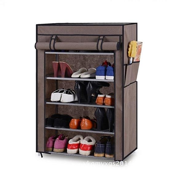 Sapateira desmontavel grande 5 prateleiras estante organizador armario para tenis calçados Menor preço em Sapateira desmontavel grande 5 prateleiras estante organizador armario para tenis calçados