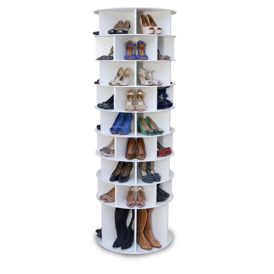 Imagem de Sapateira Giratória Multidecor Com Divisória Para Botas 2.05m Branca