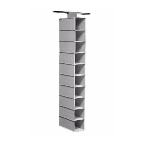 Imagem de Sapateira multiuso vertical com 10 divisórias closet luxo