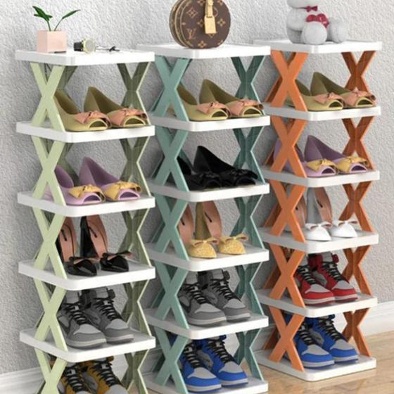 Imagem de Sapateira Organizadora De Sapatos Tenis Calçados Chinelo Prateleira Premium Multiuso De 3 Andares Organizador De Sapato 