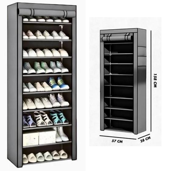 Imagem de Sapateira Organize 9 Prateleiras  Ideal para Organização de Calçados e Espaços Pequenos