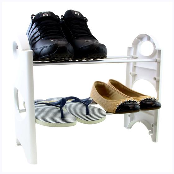 Imagem de Sapateira Pequena Para Hall De Entrada Porta varias cores 8 Sapatos SAP-2A-4P-N