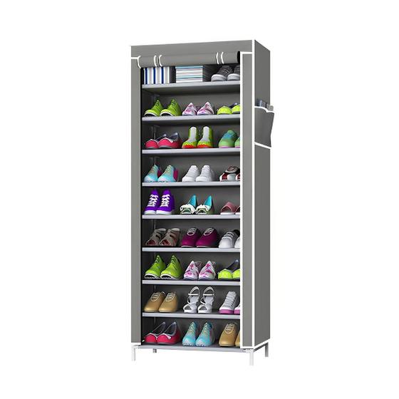 Sapateira Portatil 9 Prateleiras 24 pares Metal Revestido suporta até ...