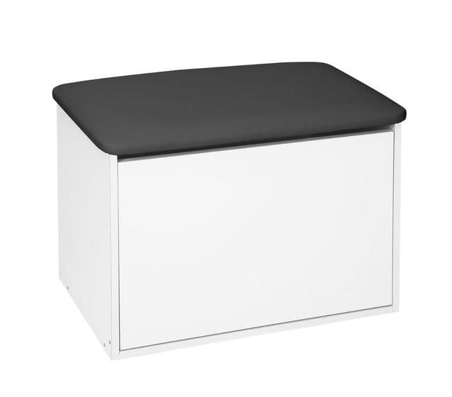 Sapateira Puff Baú Organizador de Calçados 65cm Branco Móbile Menor preço em Sapateira Puff Baú Organizador de Calçados 65cm Branco Móbile