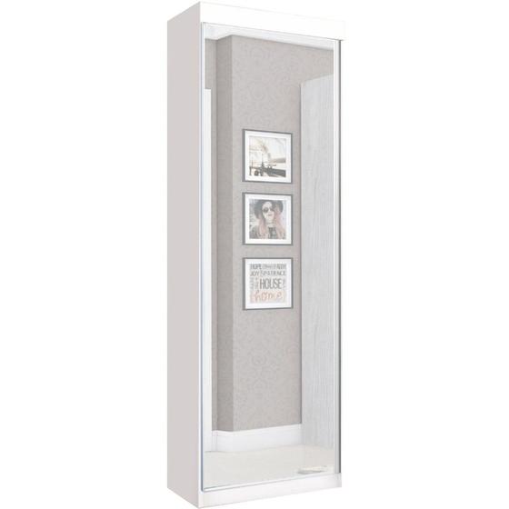Sapateira Roupeiro Thor J&A Móveis 01 porta com espelho Branco Brilho Menor preço em Sapateira Roupeiro Thor J&A Móveis 01 porta com espelho Branco Brilho
