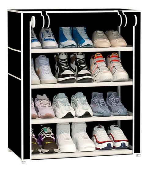 Imagem de Sapateira Vertical 4 Prateleiras Resistente Leve Pratico Top