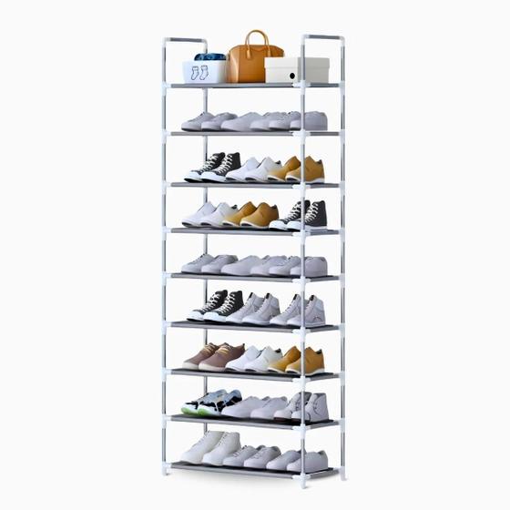 Imagem de Sapateira Vertical Com 9 Prateleiras Organizador Para Até 27 Pares de Sapatos