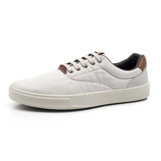 Imagem de Sapatenis Basico Casual Bico Redondo HFAST Shoes com Recortes Solado Borracha