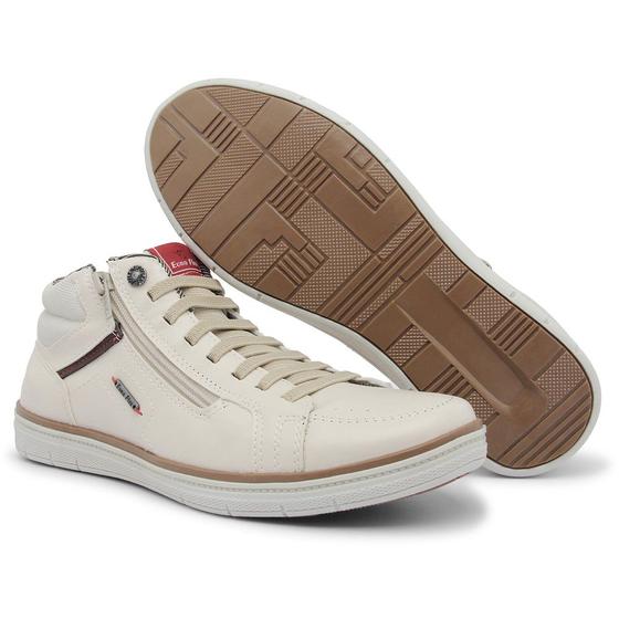 Sapatênis Casual masculino Ziper cano médio elastico JDK405 Menor preço em Sapatênis Casual masculino Ziper cano médio elastico JDK405