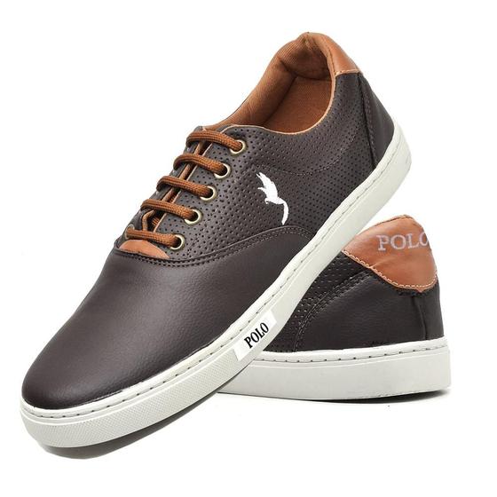 Imagem de Sapatênis Casual Polo Blu Masculino Confortável Dia a Dia