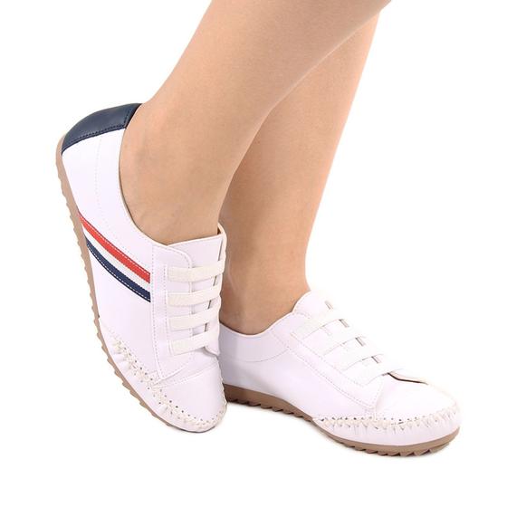 Imagem de Sapatênis Feminino Confort  com Elástico Legitimo Casual Macio Antiderrapante 