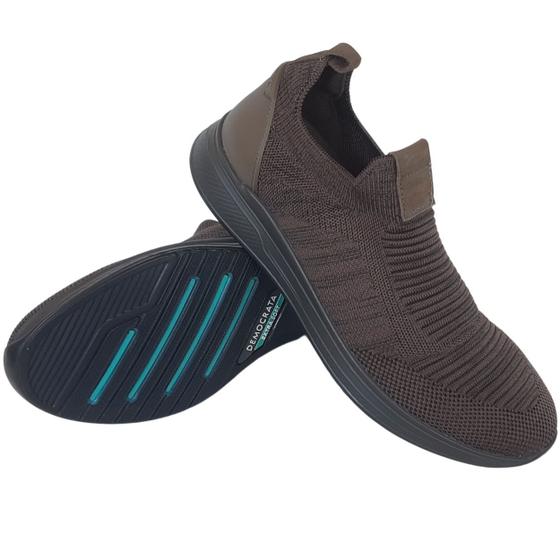Sapatênis Knit Democrata Smart Comfort Journey Extra Soft 265103 Menor preço em Sapatênis Knit Democrata Smart Comfort Journey Extra Soft 265103