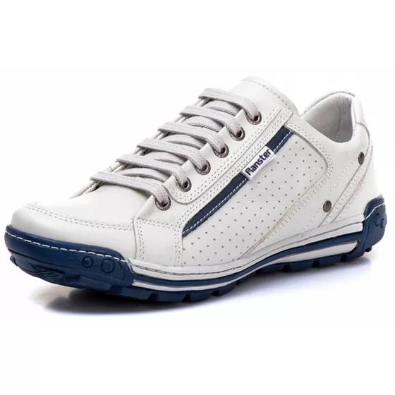 Imagem de Sapatênis Masculino Couro Palmilha Gel Tenis Confortavel  Ranster REF3006