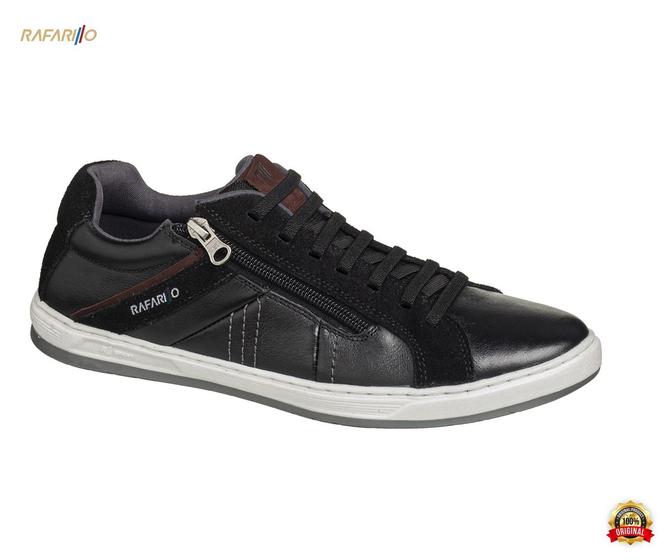 Imagem de Sapatenis Masculino de Couro Rafarillo Flash 65022 - Preto