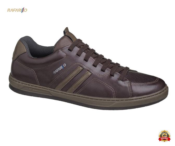 Imagem de Sapatênis Masculino em Couro Rafarillo Flash - 65030 Marrom
