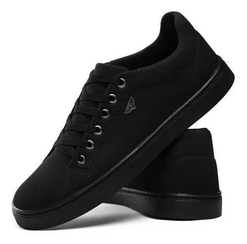 Imagem de Sapatenis Masculino Preto Casual Confortavel SB