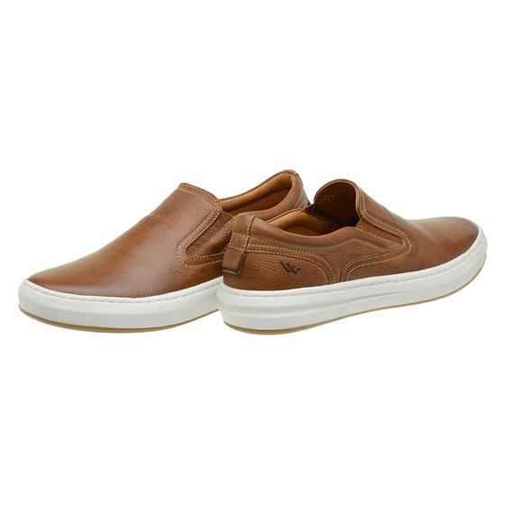 Sapatenis masculino Slip on tênis couro premium luxo Lecas