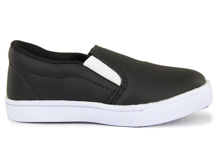 Imagem de Sapatênis Slip on Sapatinho Infantil Bebê Menino Calce Fácil Confortável Leve Barato