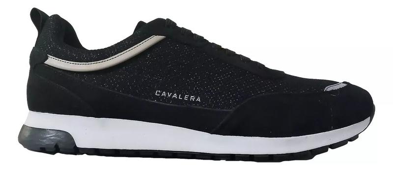 Imagem de Sapatenis Tênis Cavalera Color Line Prata E Preto Masculino