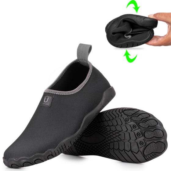 Sapatilha Aquática Pesca Trilha Cachoeira Hibrida Calce Facil Tenis Meia Neoprene é boa?