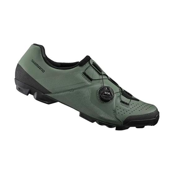 Imagem de Sapatilha Ciclismo MTB Shimano SH-XC300 Clip Verde Oliva