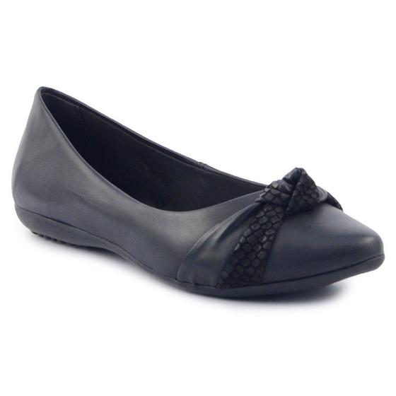 Sapatilha Feminina Bottero 335801 Couro Atanado Preto Menor preço em Sapatilha Feminina Bottero 335801 Couro Atanado Preto